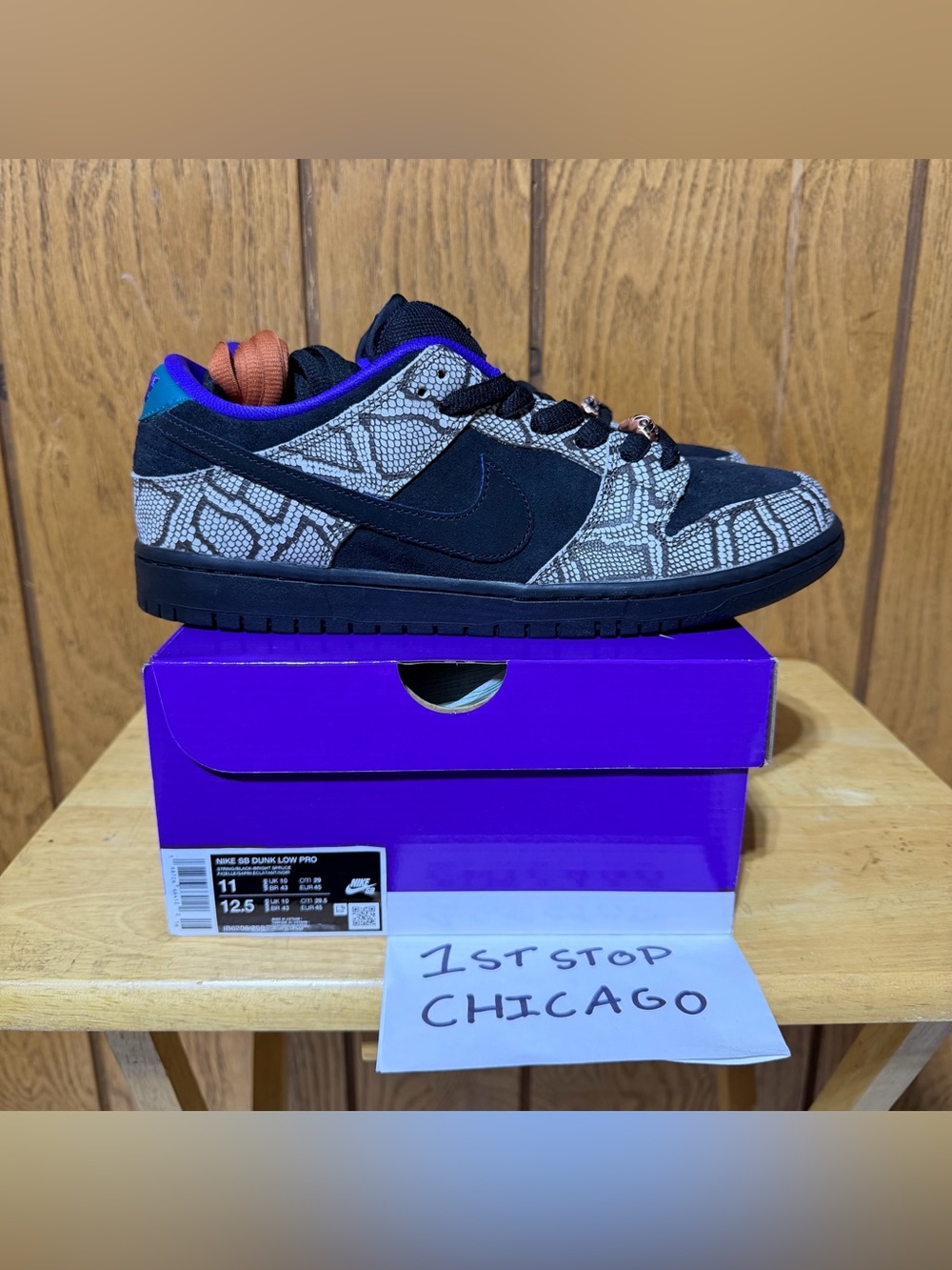 Nike SB Dunk Low Dashawn Jordan Copperhead Black IB6208-200 Mens Size 11 NEW